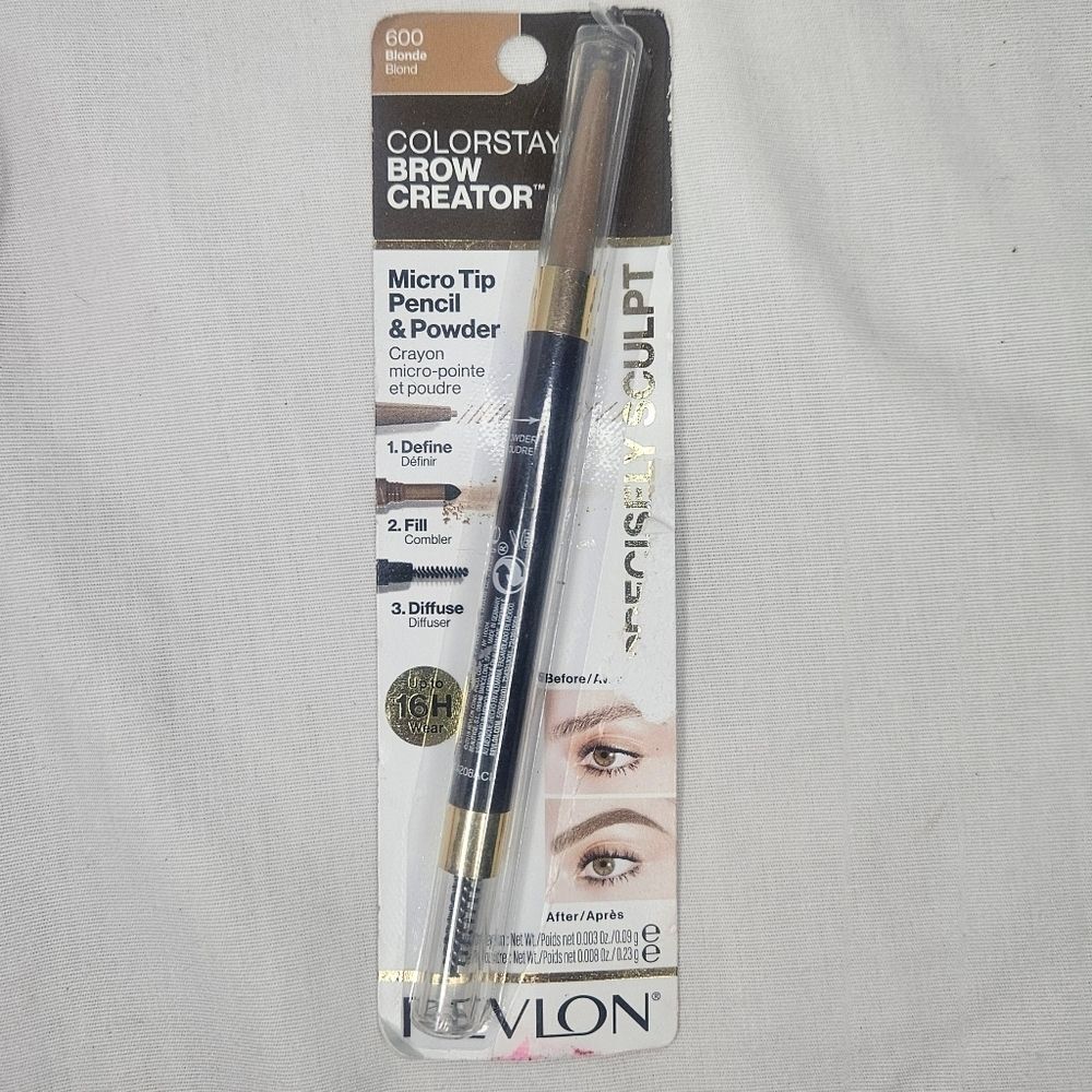 Revlon ColorStay Brow Creator Brow Pencil & Powder Blonde 600 NWT